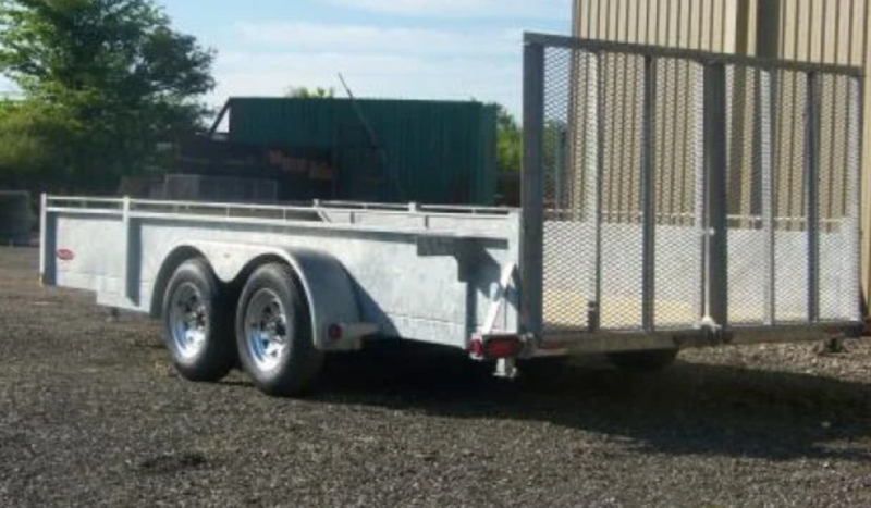 Landscape Trailers  82x14 3 Ton Galvanized Landscape Trailer - Built to Last! Photo